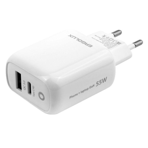 Адаптер сетевой GaN ERGOLUX ELX-РA03QC-C01 Ergolux 15293 фото 3 Адаптер сетевой GaN ERGOLUX ELX-РA03QC-C01 Ergolux 15293 фото 3