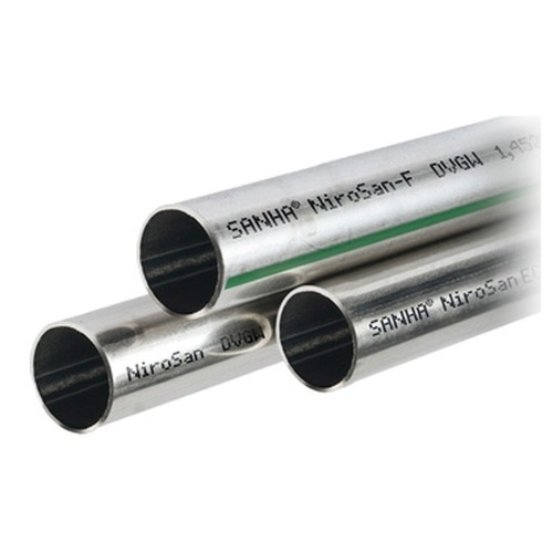 Труба нержавеющая сталь NiroSan ECO 9600 76.1x1.5, штанга 6 метров (6960076) | код RG008U675TDPQA | Sanha