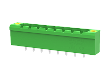 MC-PA5.08V02-F Разъём штекерный MC, прям. конт.,шаг 5.08мм,2 конт., фланц.,зел., шт | код MC-PA5.08V02-F| SUPU
