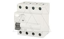 УЗО GYL9-4P-25A-30mA, 4P, 25A, 6 kA, 30mA, тип AC, 4M | код GYL94P25A30MA | GEYA