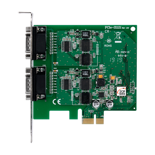 PCIe-S112i CR PCI Express, Serial Communication Board with 2 Isolated RS-232 ports (RoHS) | код 00-06138204 | ICP DAS