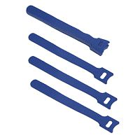 Cabeus CLAMP-150-BL Хомут для кабеля, липучка с мягкой застежкой, 150x14 мм, синий (10 шт.) | код 9352c | Cabeus
