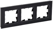Рамка 3-м BRITE РУ-3-2-БрЧ стекло черн. | код. BR-M32-G-K02 | IEK