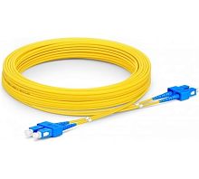 Патч-корд оптический TWT, PVC, дуплексный, SC/UPC-SC/UPC, SM OS2, 1.0 м | код TWT-2SC-2SC/SU-1.0 | TWT
