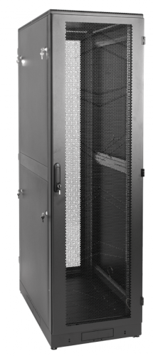 Шкаф телекоммуникационный напольный 42U (600 ? 800) дверь перфорированная 2 шт. | код ШТК-М-42.6.8-44АА | ЦМО