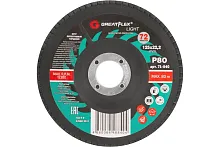 Круг лепестковый торцевой GreatFlex Light (72 лепестка): 125 х 22,2 мм, P80 | код 71-840 | Greatflex
