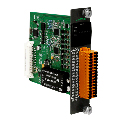 I-97028U CR 8-channel 16-bit Isolated Source Type Voltage or Current Output Module (RoHS) | код 00-06109257 | ICP DAS