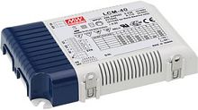 Источник питания AC-DC, 40Вт, стабилизатор тока, вход 180…295В AC, 47…63Гц /254…417В DC, выход 350…1050мA/100…40В, ККМ, изоляция 3750В AC, в кожухе 123.5х81.5х23мм, -30…+60С, димминг 0…10В и ШИМ | код LCM-40 | MeanWell