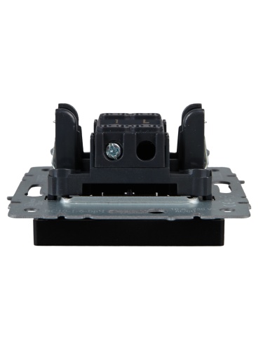 BRITE Выключатель 1-клавишный проходной 10А ВС10-1-6-БрЧ черный | код BR-V12-0-10-K02 | IEK фото 6