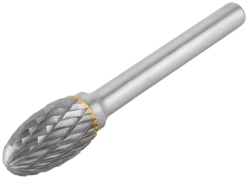 Шарошка карбидная штифт 6мм тип "E" овальная 12х20х65мм FIT 36616 фото 2