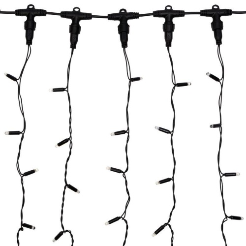 Гирлянда светодиодная "Светодиодный Дождь" 2х6м 768LED бел. 90Вт 230В IP65 постоян. свечение провод черн. (нужен шнур питания 303-500) Neon-Night 235-165 фото 5