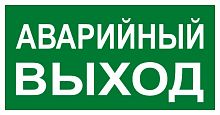 Знак "АВАРИЙНЫЙ ВЫХОД" 150х300мм PROxima | код an-5-04 | EKF