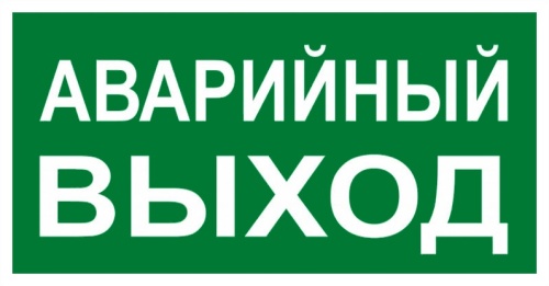Знак "АВАРИЙНЫЙ ВЫХОД" 150х300мм PROxima | код an-5-04 | EKF