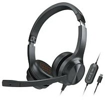 Наушники с микрофоном Creative Chat USB черный 2.1м накладные USB оголовье (51EF0980AA000) | код 1782281 | CREATIVE
