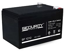 Аккумуляторная батарея SF 1212, напряжение 12В емкость 12Ач, разработана для резервного электропитания охранно-пожарных систем. Security Force | код 4614030010001 | SECURITY FORCE