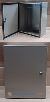 Корпус металлический, навесной, ЩРНМ(г) - 2, (ВхШхГ) 500 х 400 х 220 мм, с монтажной панелью, IP54, серый (ЩМП) (1 шт.) Бирос | код 60202 | БИРОС