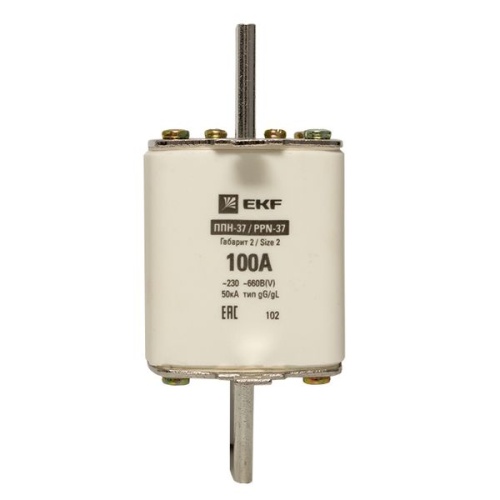 Плавкая вставка ППН-37 400/100А габарит 2 PROxima | код fus-37/400/100 | EKF фото 5
