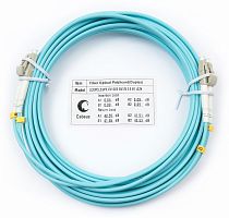 Шнур оптический duplex 5м LC-LC 50/125 мм OM3 LSZH | код FOP-50-LC-LC-5m | Cabeus