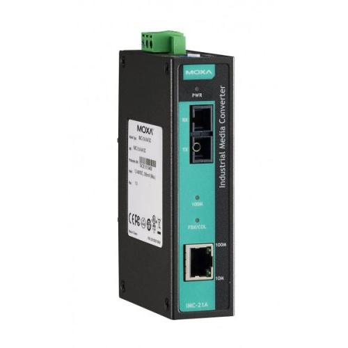 Конвертер IMC-21A-S-SC 10/100BaseT(X) to 100BaseFX media converter, single mode, SC | код 00-06062776 | MOXA