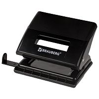 Дырокол BRAUBERG Black Jack, до 20 листов, черный, 227796 | код 227796 | BRAUBERG