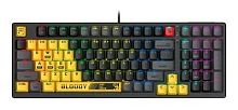 Клавиатура A4Tech Bloody S98 механическая желтый/серый USB for gamer LED (SPORTS LIME) | код 1891208 | A4TECH