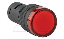 Индикатор светодиодный моноблочный AD16-16C, красный, LED 220VAC/DC, 16mm, IP50 | код AD16-16C/R28 | GQELE