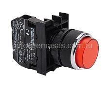 Кнопка выступающая красная B100HК (1НО) | код B100HK | EMAS