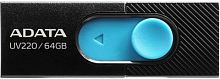 Флеш Диск A-Data 64GB UV220 AUV220-64G-RBKBL USB2.0 черный/синий | код 1831297 | A-DATA