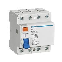 УЗО NL1-63 6kA 4P 63A 300mA тип AC соответствует стандарту ROHS | код 200324 | CHINT