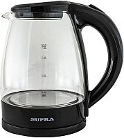 Чайник электрический Supra KES-1853G 1.8л. 1500Вт черный/прозрачный (корпус: стекло) | код 1928873 | SUPRA