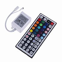 LED мини контроллер ИК(IR) 72 W/144 W, 44 кнопки, 12 V/24 V | код 143-106-5 | LAMPER