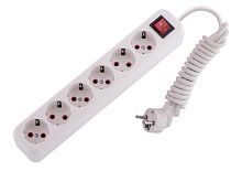 Удлинитель 6х2м с заземл. 16А IP20 с выкл. LEZARD 720-0602-602