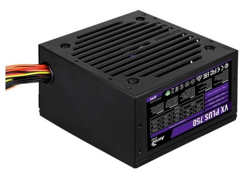 Блок питания Aerocool ATX 750W VX PLUS 750W (20+4pin) APFC 120mm fan 4xSATA RTL | код 1049261 | AEROCOOL