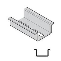 DIN-рейка перфорированная TH35(TS35), 35x15x1.5mm, перф. 18x6.3 - 25mm, L=2m, сталь хол. оцинк. 8µm | код 865.231 | Scame