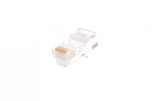 Коннектор ULAN RJ45/8P8C под витую пару, Кат.5e (Класс D), 100МГц, покрытие 3мкд, универсальные ножи, для проводников 0,40-0,45мм, неэкранированный, уп-ка 1000шт. | код UEC-UP8P8C-UD-003-TR-1000 | NETLAN