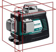 Нивелир лазерн. Kraftool LL 3D 2кл.лаз. 635нм цв.луч. красный 3луч. (34640_Z01) | код 1563504 | KRAFTOOL