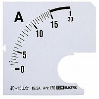 Шкала Ш72 15/5А-1,5 (для А72 Х/5А) | код. SQ1102-0184 | TDM