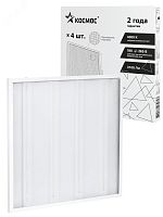 Светильник светодиодный 36Вт 4000К 176-264В 595х595х18 ДВО офисный призма панель | код KOC_DVO36W4K_PR | КОСМОС