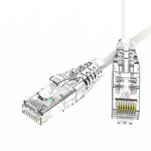 Патч-корд неэкранированный SLIM CAT6 U/UTP 4х2, 28 AWG, LSZH, белый, 0,2м | код RN6UU4502WH-28 | DKC