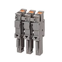 Штекер наборный Правый, зажим push-in, 1 точка подключения, 2.5 кв.мм, серая | код VPR-P-2.5-R | DKC