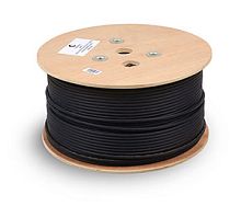 Cabeus UTP-4P-Cat.5e-SOLID-OUT-LSZH-UV Кабель витая пара UTP (U/UTP), категория 5e, 4 пары (24 AWG), одножильный, для внутренней/внешней прокладки (+75 C - -40), LSZH-UV (305 м) | код 7172c | Cabeus