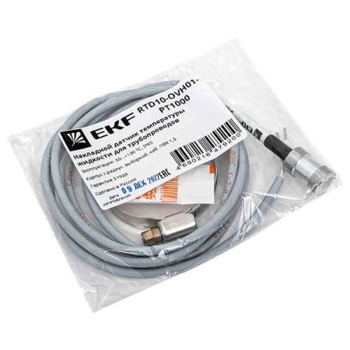 Накладной датчик температуры жидкости для трубопроводов EKF RTD10-OVH01-PT1000 | код RTD10-OVH01-PT1000 | EKF фото 3