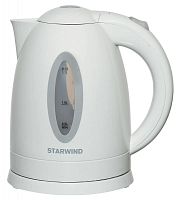 Чайник электрический Starwind SKP2211 1.7л. 2200Вт белый корпус: пластик | код 935439 | STARWIND