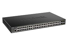 Коммутатор управляемый PoE L2 48 портов 10/100/1000 Мб/с, 4хSFP+, 370 Вт | код DGS-1250-52XMP/A1A | D-Link