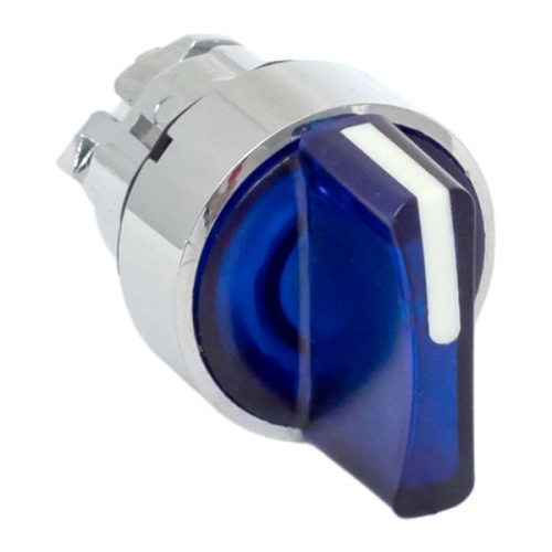 Исполнительный механизм переключателя ХB4 синий на 2 положения с фиксацией, без подсветки с короткой ручкой PROxima | код XB4BD2FL-B | EKF фото 2