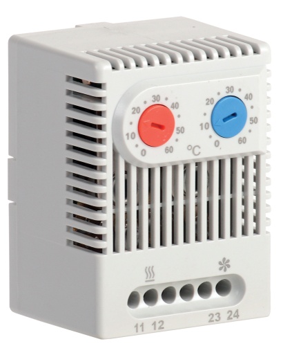 Термостат двухканальный УККт от 0 до +60°C NO+NC | код YCE-DTNO-NC-60 | IEK