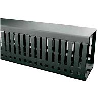 555 2530BK, KKD 2530, Перфорированный короб с крышкой, 25x30 (ШxВ) Черный | код 0.0.0.5.552530BK | KLEMSAN