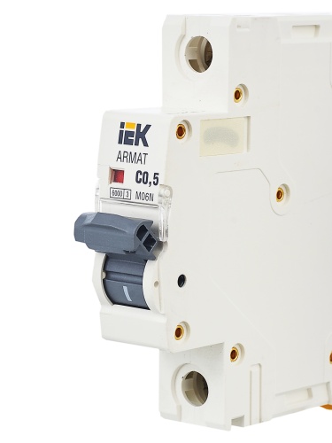 ARMAT Автоматический выключатель M06N 1P C 0,5А | код AR-M06N-1-C0D5 | IEK  фото 7