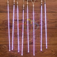 Электроукрашение "Тающая сосулька" 8х30LED 0.5м 220В IP20 бел.; черн. провод | код 256-313-6 | Neon-Night