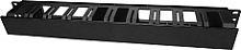 Hyperline CM-1U-D66-PL-COV Кабельный организатор пластиковый с крышкой, глубина 66 мм, широкие вводы, 19, 1U | код 481512 | Hyperline